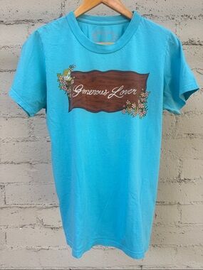 Big Bud Press Generous Lover
Tee Turquoise Blue Size S